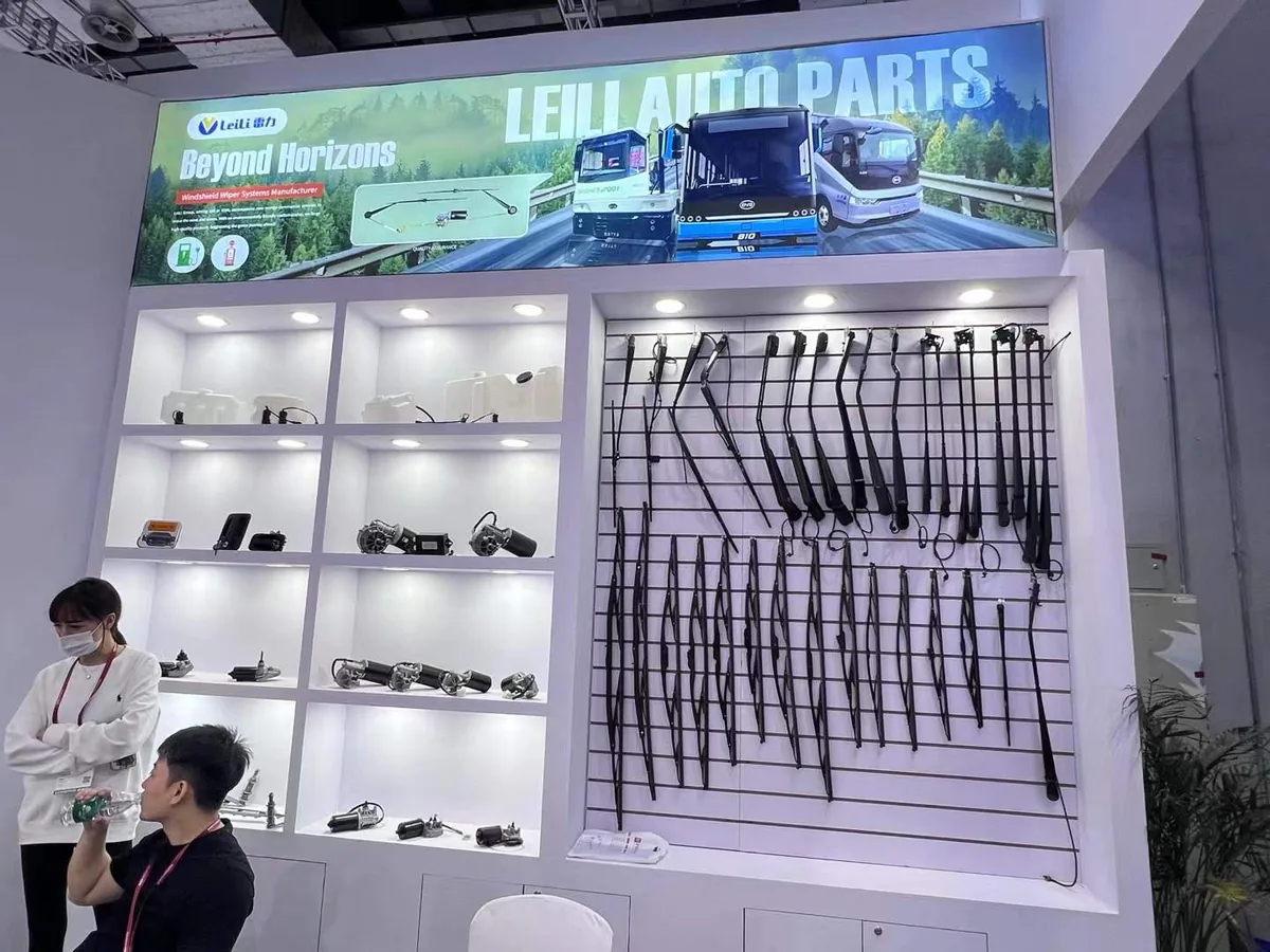 Wiper blade wall at LEILI Booth 4.1K107, Automechanika Shanghai 2024