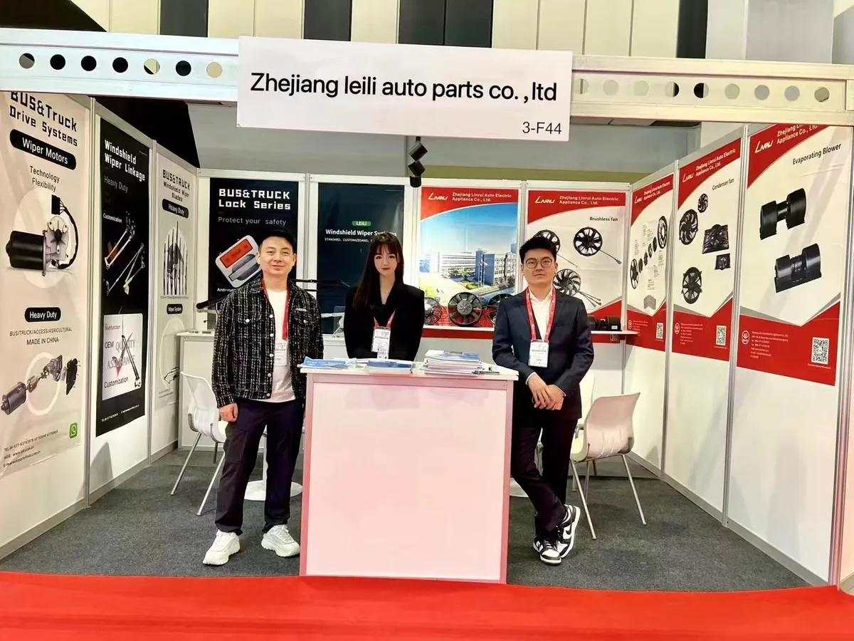 LEILI team at Booth 3-F44, Busworld Türkiye 2024, presenting bus and coach wiper systems